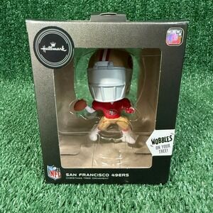 Hallmark NFL San Francisco 49ers Christmas Tree Ornament Wobbles Football Player